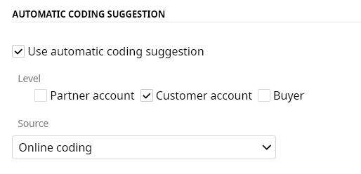 Automatic coding suggestion